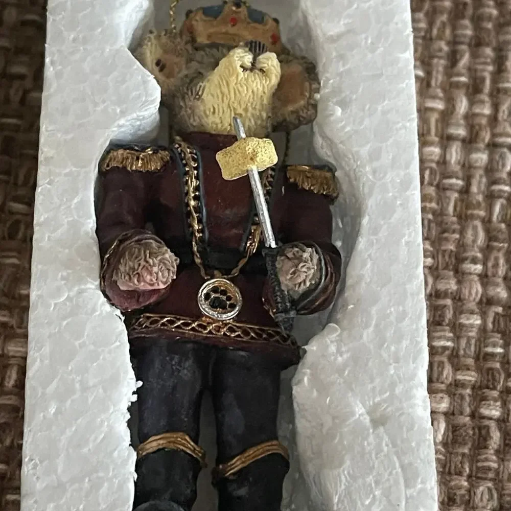 Vintage Boyds Bears Christmas ornament in box N. Mouseking Bearstone mouse 2000